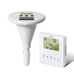 Kabelloses Digitales Schwimmbad-Wasserpr??fger?t Mit Zwei Displays & Hochpr?ziser Elektrode Zur Messung Von Temperatur, pH, EC, TDS F??r Alle Pools, Whirlpools Und Spas, HMWC