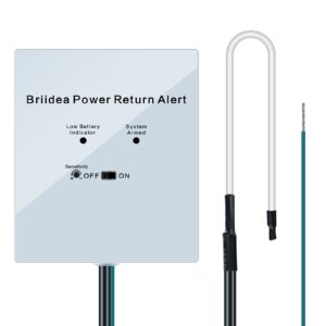 Power Return Alarm, Utility Power Back on Alert for Generator, Loud Siren with LED Indicator
