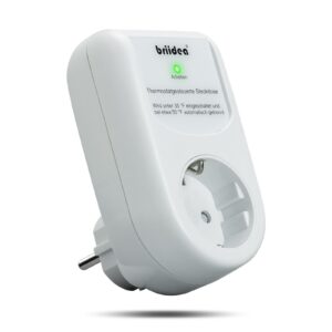 Steckdose f??r Thermostatsteuerung, Plug-in-Frostschutzthermostat f??r Rohrheizkabel, schaltet Sich automatisch bei 2 ?? C EIN und bei 9 ?? C aus