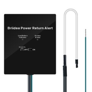 Power Return Alarm, Utility Power Back on Alert for Generator, Loud Siren with LED Indicator