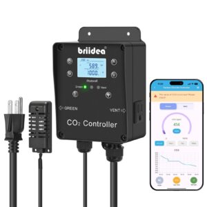 Wi-Fi CO2 Controller for Grow Tent, Two-Plug System for CO2 Regulatos and Inline Exhaust Fans, Smart Environmental WiFi-Controller to Adjusts CO2 for Grow Tents, Grow Rooms, Greenhouses