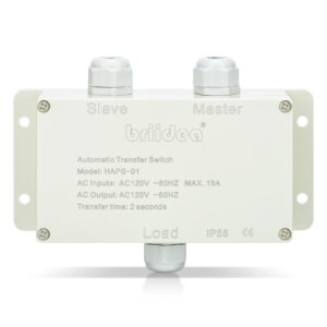 Automatic Transfer Switch, 120 VAC 16 AMP ATS Auto Transfer Switch for Inverter and Main Powers, UL Listed, Suitable for Use in Boats, RVs, Solar Power Systems, Motorhomes