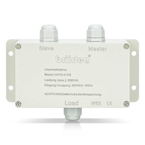 Umschaltstation f??r Netzvorrangschaltung, Netzvorrangschaltung Wohnmobil 16A 230V, Umschaltstation 16A f??r Camping Landstrom Wechselrichter, f??r KFZ, Boot, Caravan, Outdoor, Solar