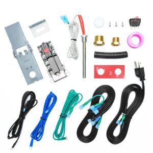 RV Electric Water Hybrid Heater Kits, Converts RV LP Gas Water Heater to 120V Electricity, 6 Gallon Capacity, Compatible with Suburban and Atwood Water Heater