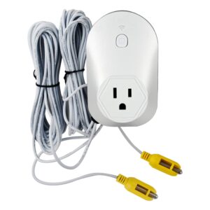 Hi-Lo Sump Pump Controller with Dual Float Switch and Overload Protection (White)