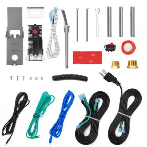 [New Upgrade] RV Electric Water Hybrid Heater Kits with Replaceable Anode Rod (Patent Pending), Electric Heat and Anode Protection, Compatible with Suburban/Atwood Water Heater (10 Gallon)